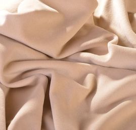 Flauš směs vlna/kašmír béžová