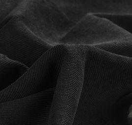 Manšestr pružný černé barvy