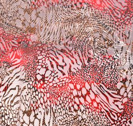 Efektní šifon zvířecí motiv