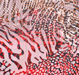 Efektní šifon zvířecí motiv