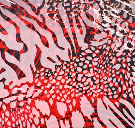 Efektní šifon zvířecí motiv