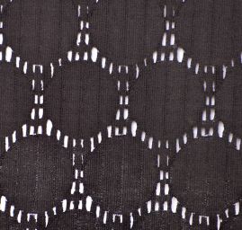 Efektní síť velký puntík černá