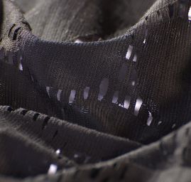 Efektní síť velký puntík černá