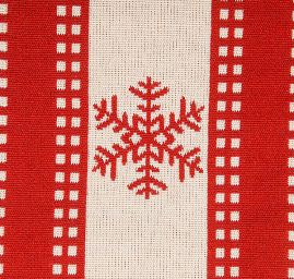 Dekorační látka oboustranná vánoční vzor hvězdy