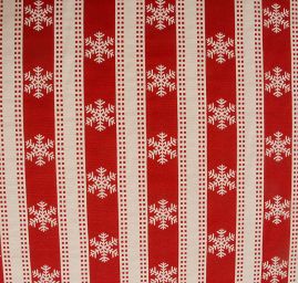 Dekorační látka oboustranná vánoční vzor hvězdy