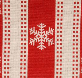 Dekorační látka oboustranná vánoční vzor hvězdy