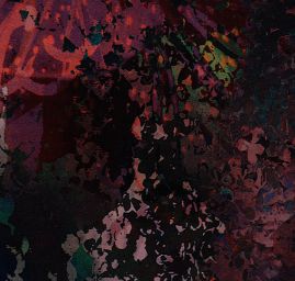 Pružný samet pletenina abstraktní motiv zelená