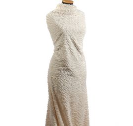 Imitace kožešiny krátký vlas bílá králík