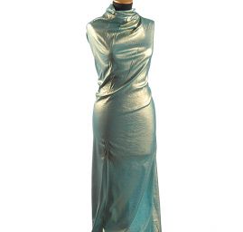 Lamé  úplet tisk zlatý