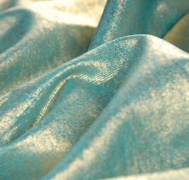 Lamé  úplet tisk zlatý