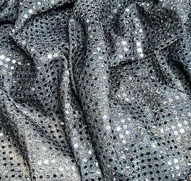 Úplet s flitry puntíky černé