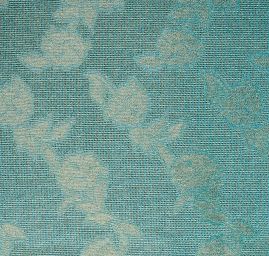 Organza růžičky modrozlatá II. jakost