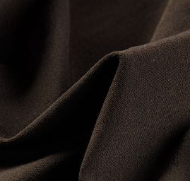 Kostýmová látka teplejší tmavě hnědá