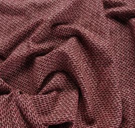 Vlněná kostýmová látka hnědočervená
