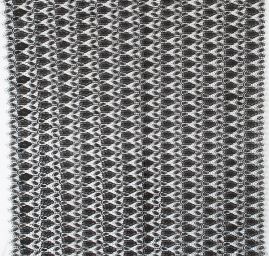 Efektní hrubá krajka květy černá