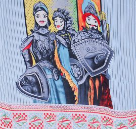 VÝPRODEJ šála rytířky šedomodrá