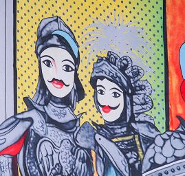 VÝPRODEJ šála rytířky bílá