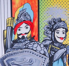 Exkluzivní šála rytířky šedá II.jakost