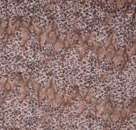 Efektní šifon zvířecí motiv s vlásky