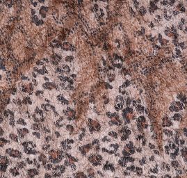 Efektní šifon zvířecí motiv s vlásky