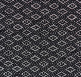 Brokátová žakárová látka černozlatá