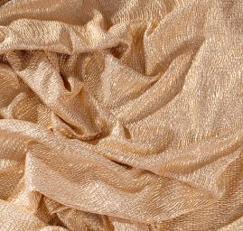 Efektní kreš úplet zlatý tisk 