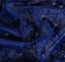 Pružná krajka jemná modrá