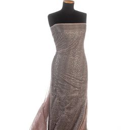 Krajka imitace paličkované krjaky s flitry starorůžová