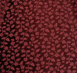 Brokát pružný květinový motiv starorůžový/hnědý