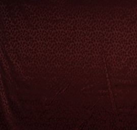 Brokát pružný květinový vzor vínověhnědý