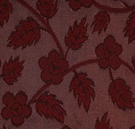 Brokát pružný květinový vzor vínověhnědý