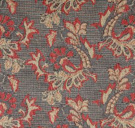 Brokát pružný květinový vzor