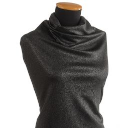 Lamé úplet stříbrný tisk