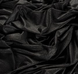 Lamé úplet stříbrný tisk