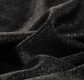 Lamé úplet stříbrný tisk