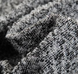 Kostýmová vlněná látka bukle Art Fabrics