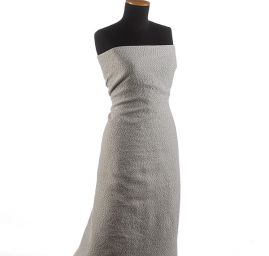 Kostýmová vlněná látka Art Fabrics šedobílý melír