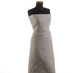 Kostýmová vlněná látka Art Fabrics šedobílý melír