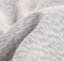 Kostýmová vlněná látka Art Fabrics šedobílý melír