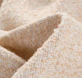 Kostýmová vlnená látka Bukle Art Fabrics šedobéžová