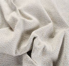 Kostýmová vlnená látka Bukle Art Fabrics šedobéžová