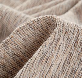 Tvíd kostýmová látka Art Fabrics moaré béžový melír