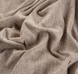 Tvíd kostýmová látka Art Fabrics moaré béžový melír