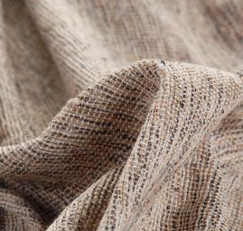 Kostýmová vlněná látka Art Fabrics béžovohnědý melír