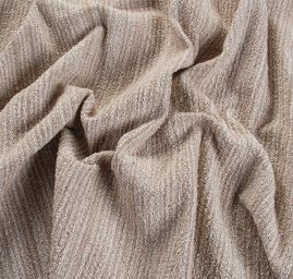 Kostýmová vlněná látka bukle Art Fabrics hnědosmetanová