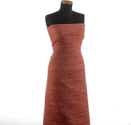 Kostýmová vlněná látka Art Fabrics červenožlutý melír