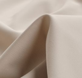 Bavlněná pevnější látka s jemným vlasem béžová