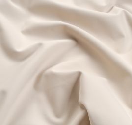 Bavlněná pevnější látka s jemným vlasem béžová