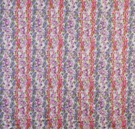 Satén nepružný tisk rozkvetlá louka slon. kost