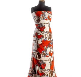 Krepdešín imitace hedvábí